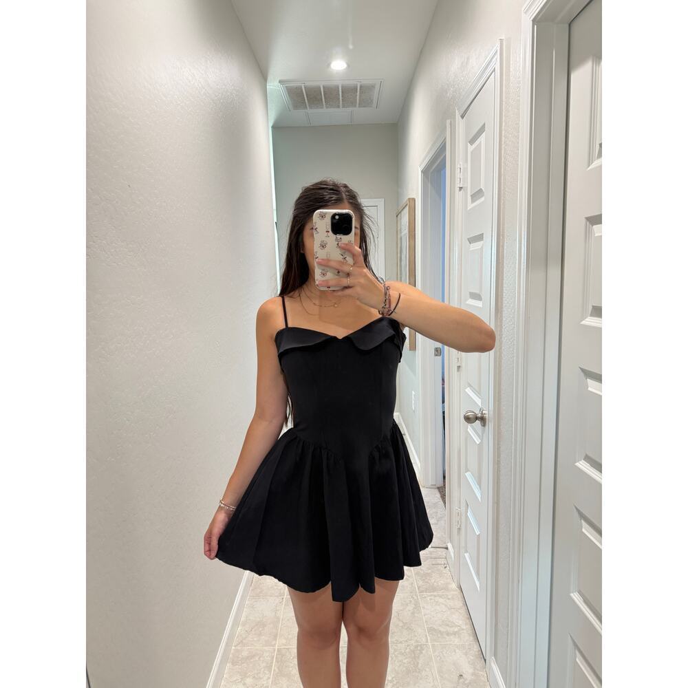 NEW! Kimchi Blue Black Drop Waist Mini Dress - Size Medium